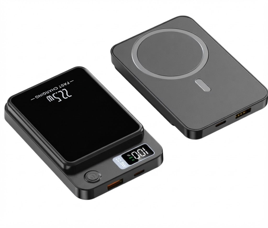 Magnetische Powerbank – Ultraflach mit superschnellem kabellosem Laden