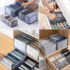 Wardrobe organiser bags for folded, crease-free clothes in drawers and wardrobes