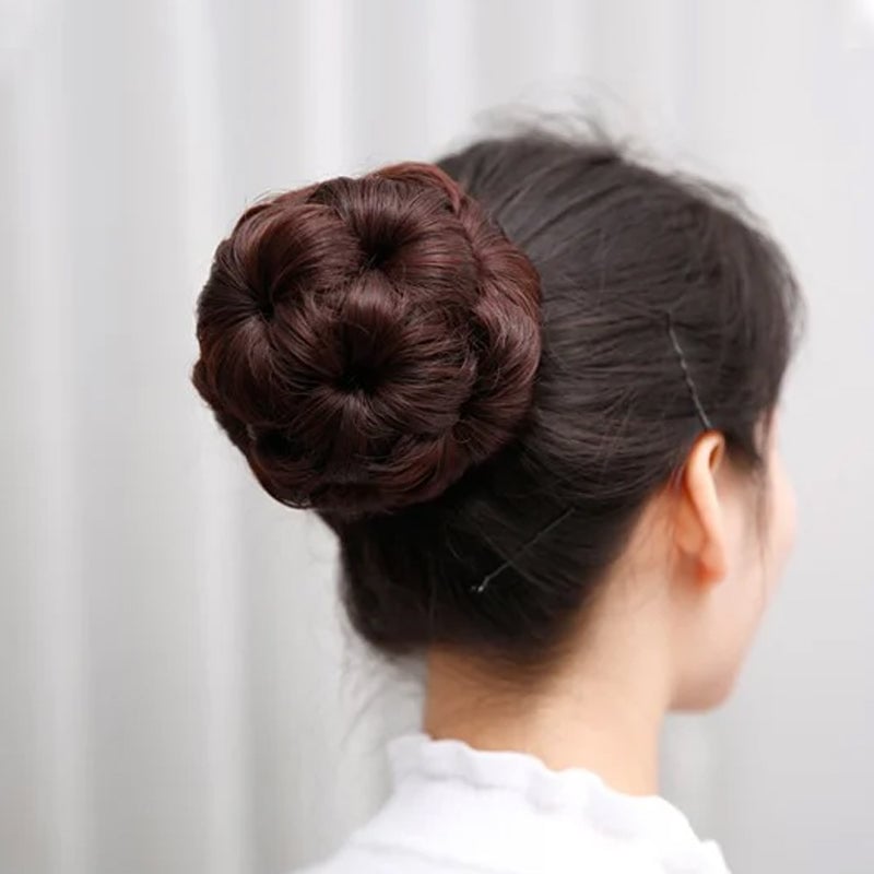 Blumenförmige Haarspange mit Extensions – Fiora