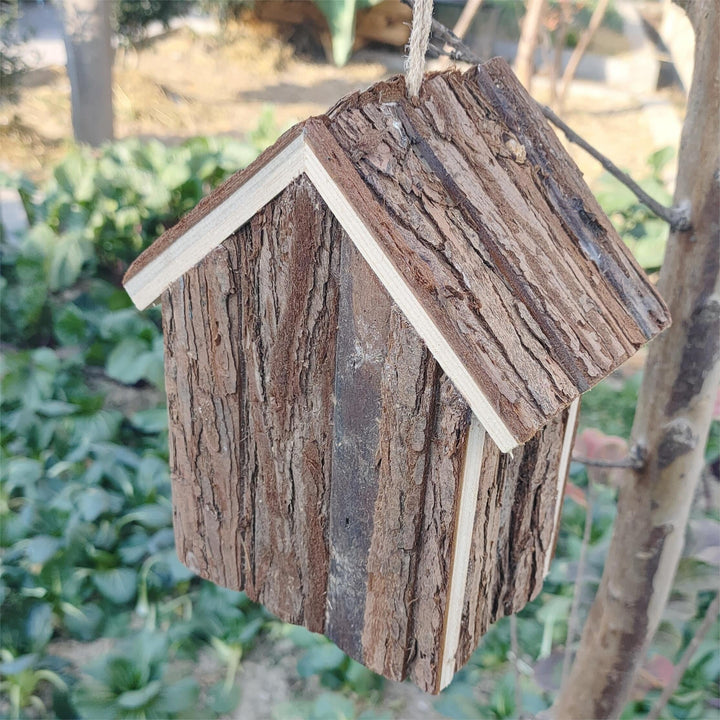 Rustic Wooden Bird House – A Cosy Home for Garden Birds