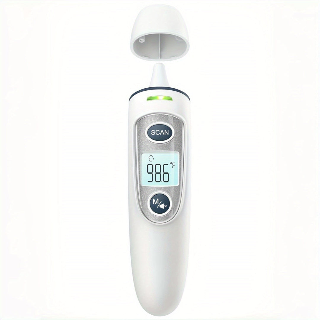 2-in-1 Digital Thermometer with 1-Second Fast Measurement – Suitable for Forehead and Ear