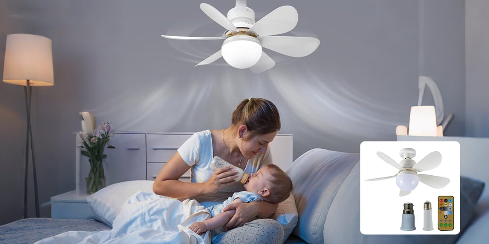 BreezeLux | 2-in-1 Ceiling Fan with Light