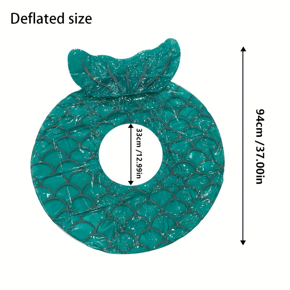 Inflatable Mermaid Shell Float – Ergonomic Design with Pillow