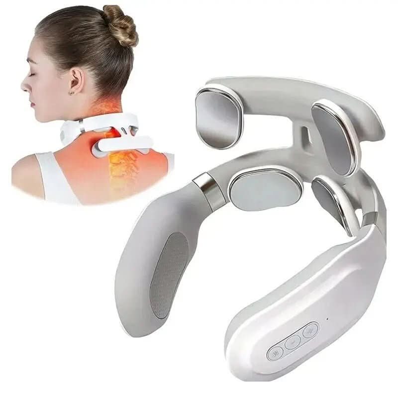 Luxe Neck Massager – 4-in-1 Massage Device with Heat and Vibration