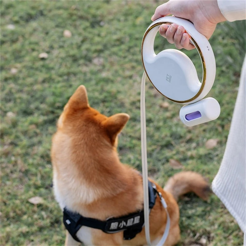 Automatic Dog Lead with LED – Ergonomic Handle and Safety Light
