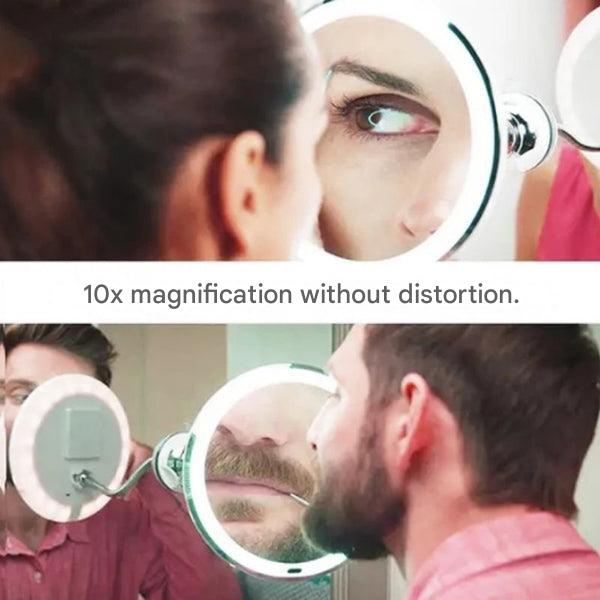 LED Magnifying Mirror with Flexible Gooseneck – Claravue