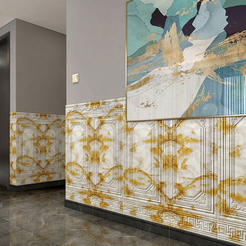 Contemporary Waterproof 3D Peel-and-Stick Wall Panels for Interior Walls