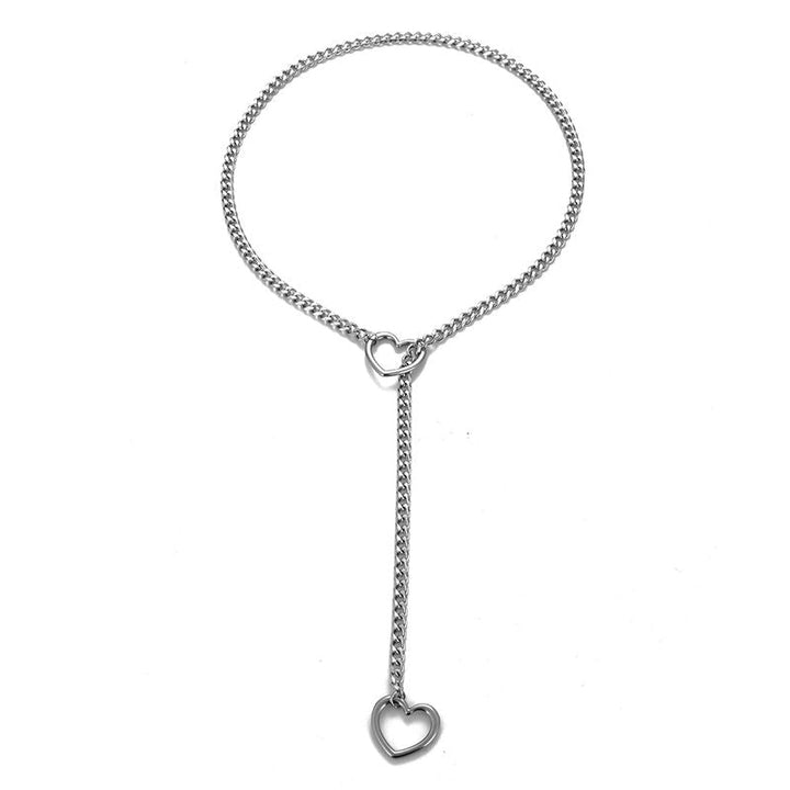 Gothic-Punk Heart-Shaped Necklace