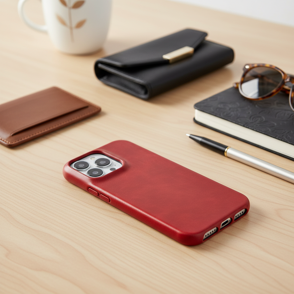 Leather iPhone Case with Shock Protection