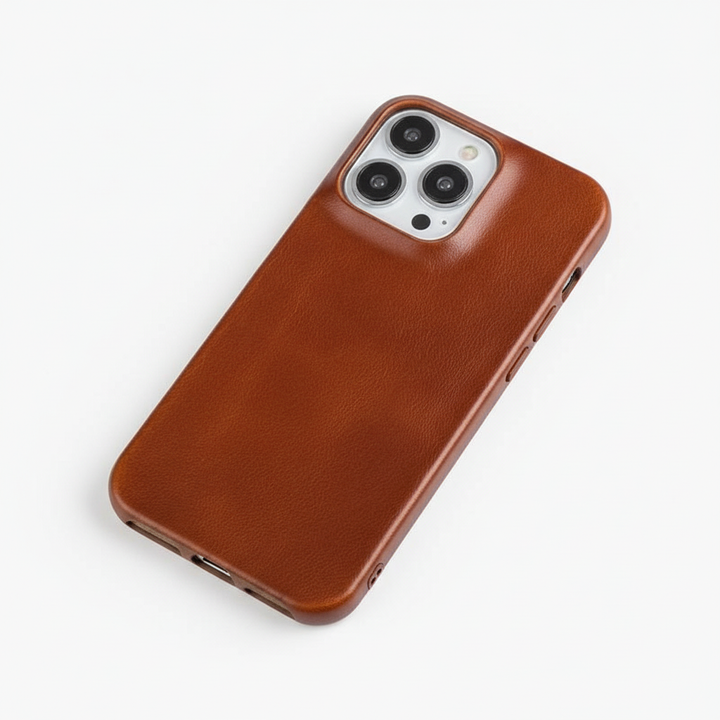 Lederhülle für iPhone mit Stoßschutz