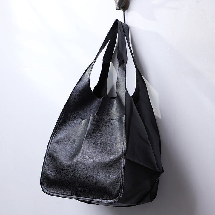 Oversized Leather Vintage Shoulder Bag for Women