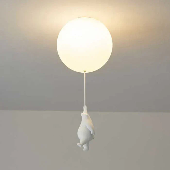 Kids' Ceiling Lamp with Bear and Ball | CloudBear