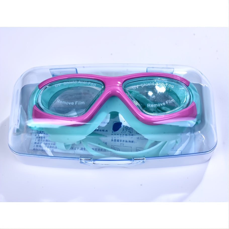 Kids' Swimming Goggles with Large Frame – Comfortable and Anti-Fog for Fun in the Water