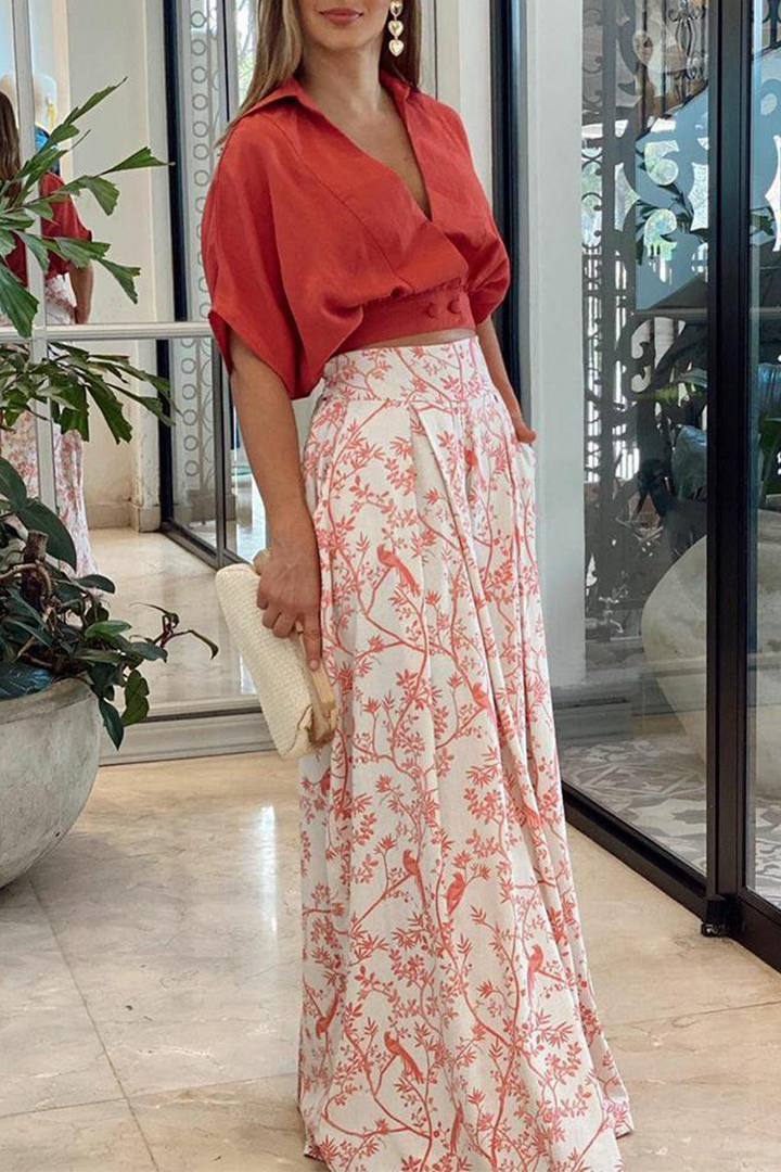 Women's Modern Elegant Set Two-Piece & Flowy