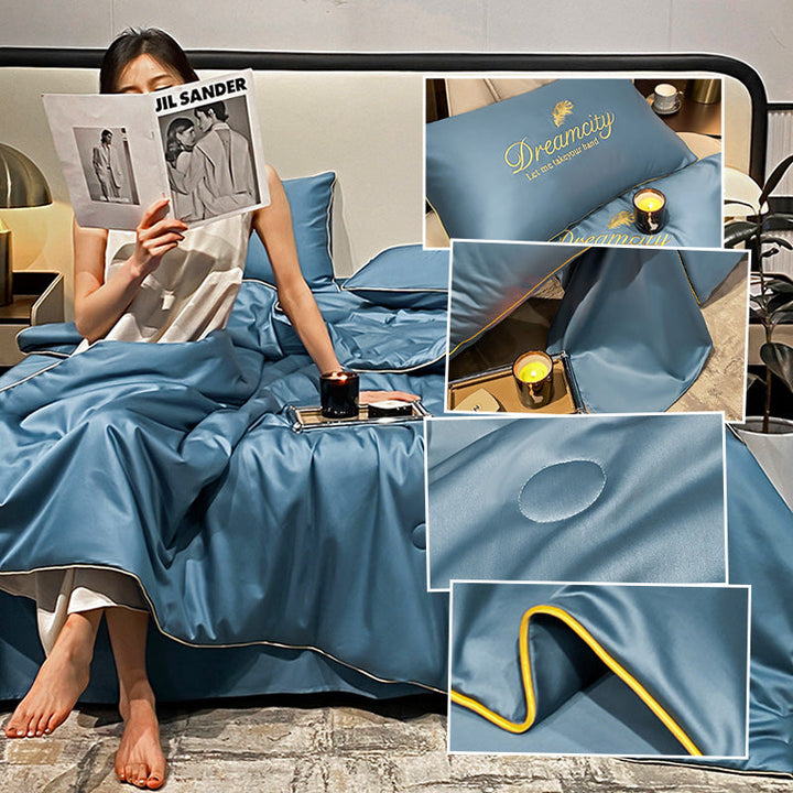 FrostEase Premium Cooling Bedding | Light, Breathable, Machine-Washable Sleep Solution
