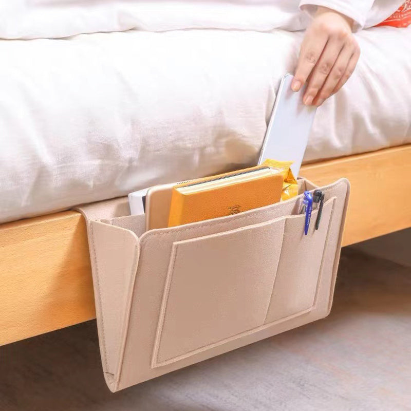 Smart Felt Storage Bag – Organised and Accessible Beside the Bed or Sofa