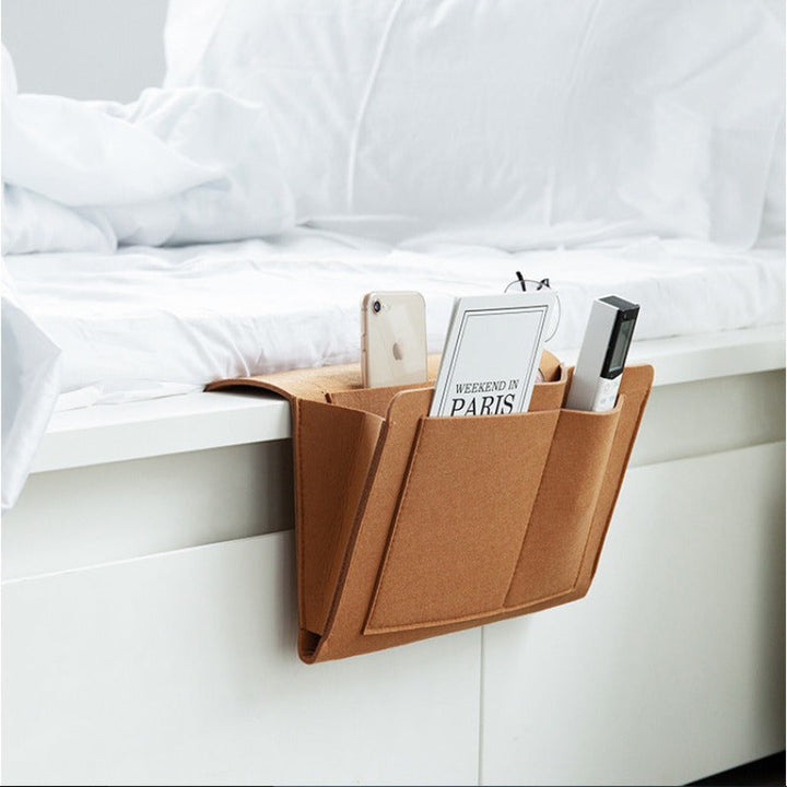 Smart Felt Storage Bag – Organised and Accessible Beside the Bed or Sofa