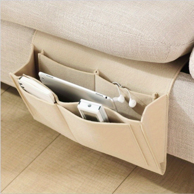 Smart Felt Storage Bag – Organised and Accessible Beside the Bed or Sofa