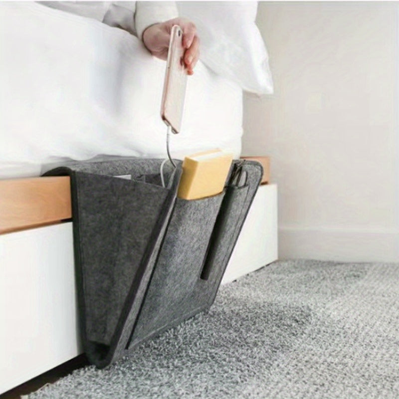 Smart Felt Storage Bag – Organised and Accessible Beside the Bed or Sofa