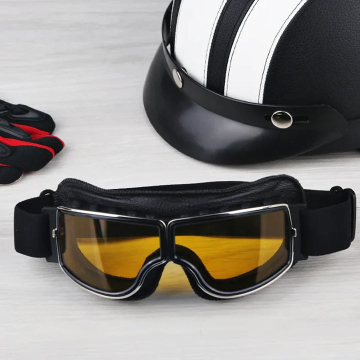 Vintage-Motorradbrille