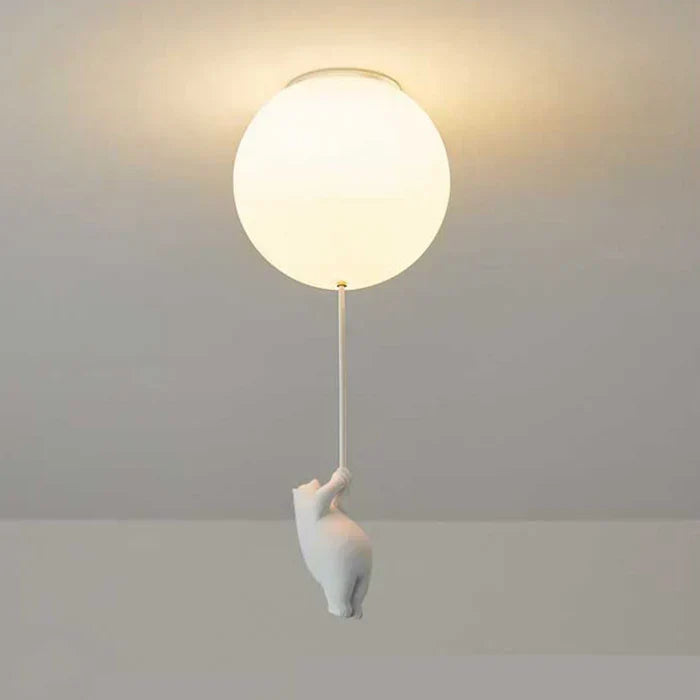 CloudBear Children's Ceiling Lamp with Bear and Balloon