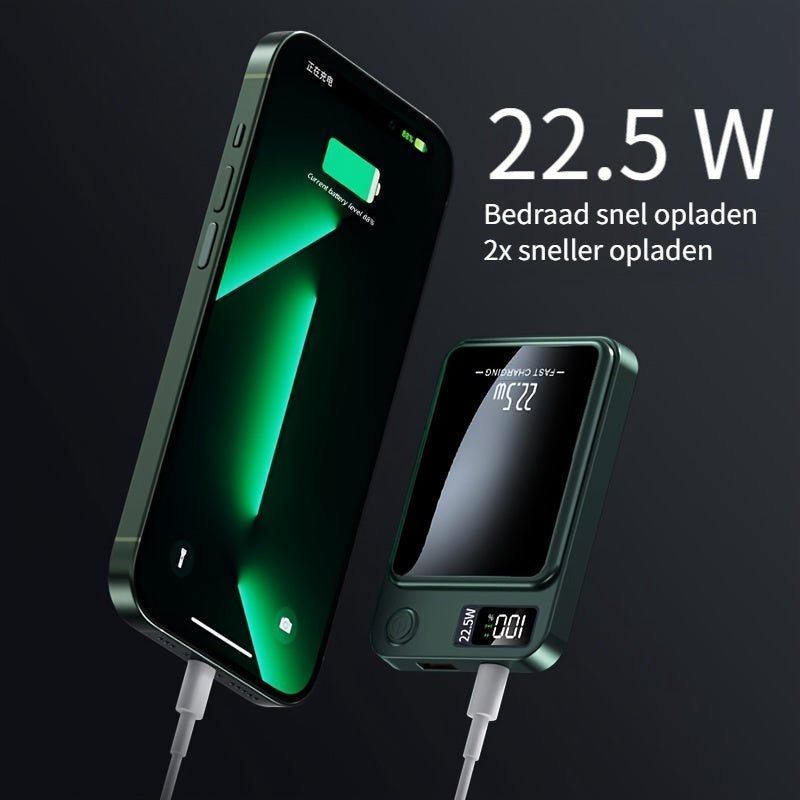 Magnetische Powerbank – Ultraflach mit superschnellem kabellosem Laden