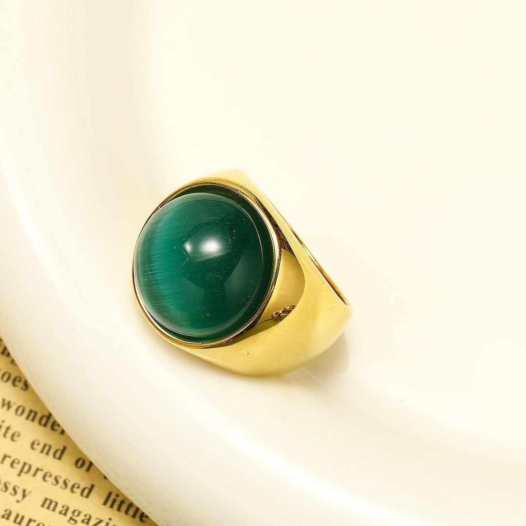 Large Cat's Eye Gemstone Ring – Liora