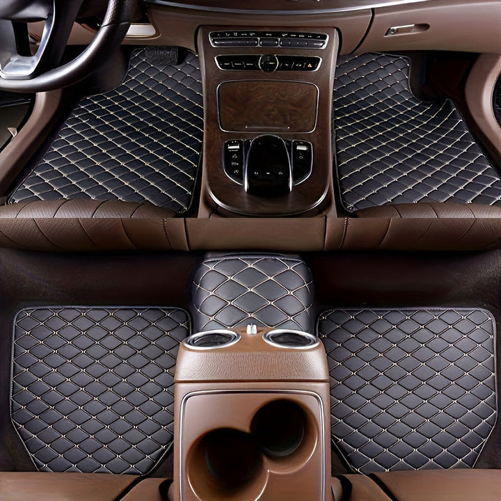Premium PU Leather Car Mats – Durable and Easy to Maintain