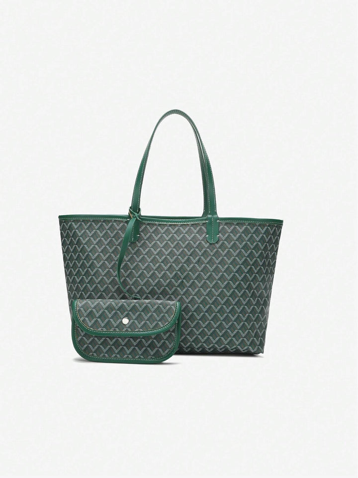 Casual PVC Shoulder Bag for Women | Tote Bag | Lightweight Large Bag for Students