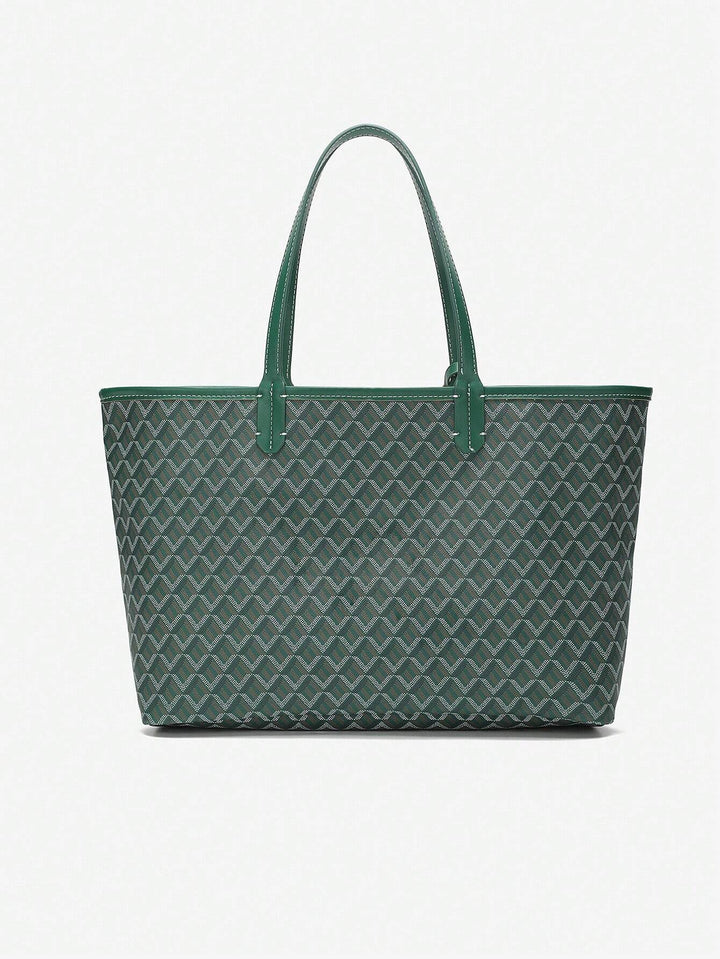 Casual PVC Shoulder Bag for Women | Tote Bag | Lightweight Large Bag for Students