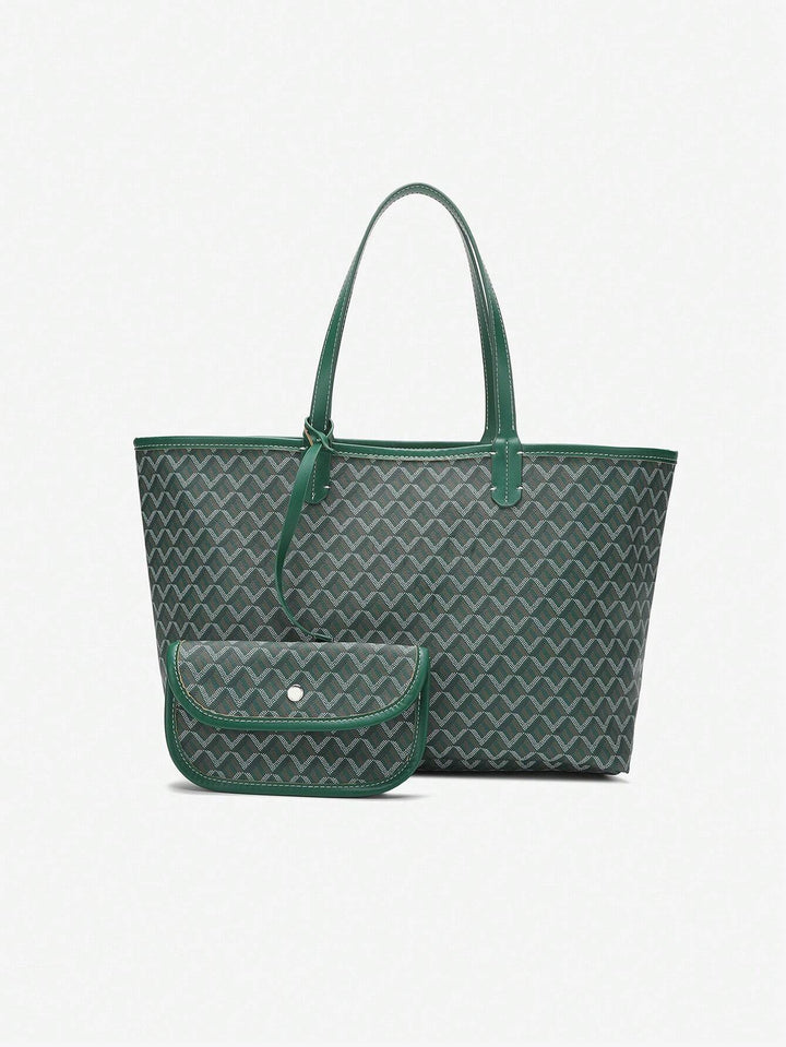 Casual PVC Shoulder Bag for Women | Tote Bag | Lightweight Large Bag for Students