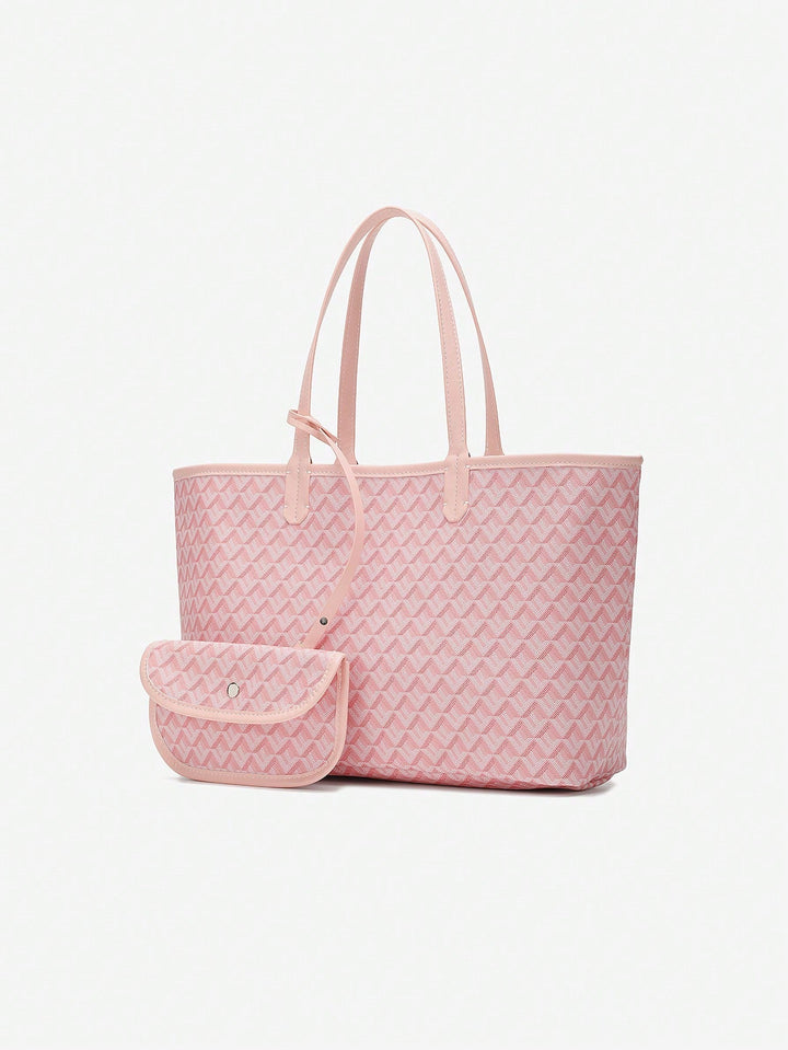 Casual PVC Shoulder Bag for Women | Tote Bag | Lightweight Large Bag for Students