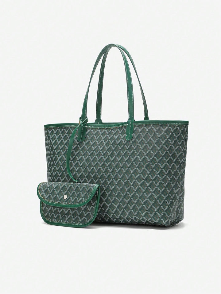 Casual PVC Shoulder Bag for Women | Tote Bag | Lightweight Large Bag for Students