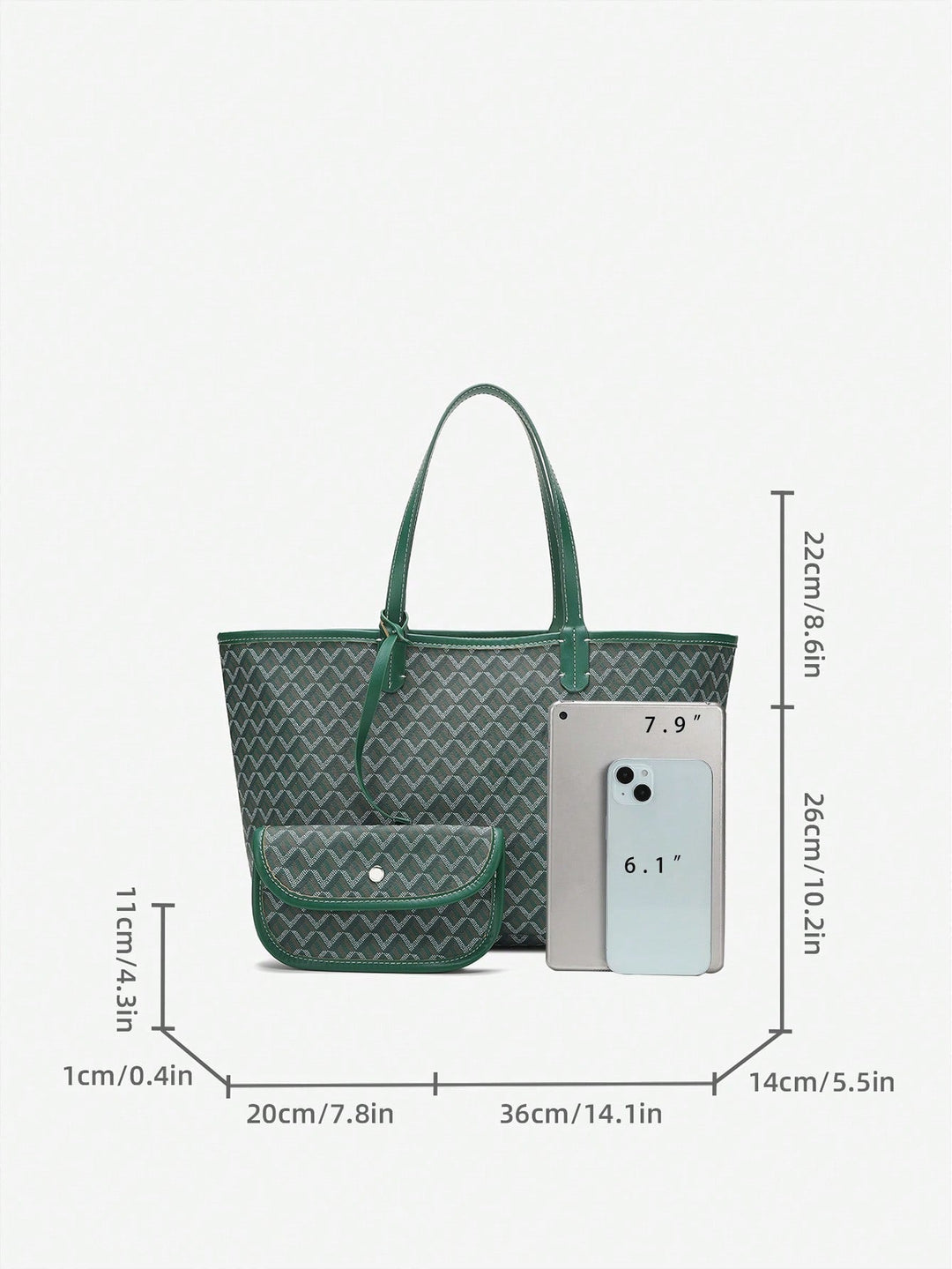 Casual PVC Shoulder Bag for Women | Tote Bag | Lightweight Large Bag for Students