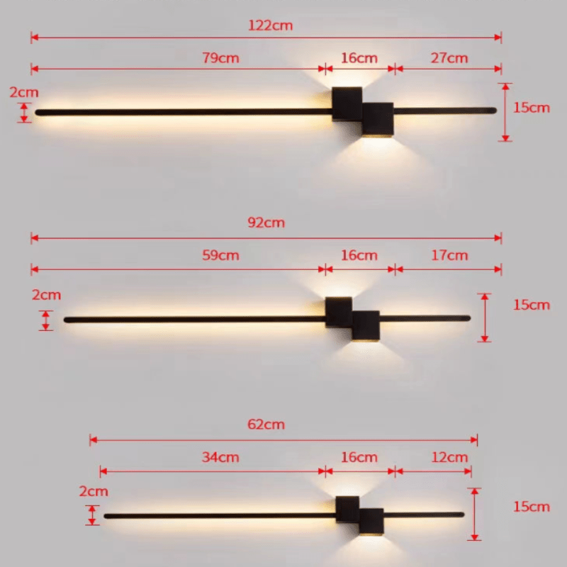 LINESTRIPE – Minimalist LED Wall Lamp for a Modern Atmosphere