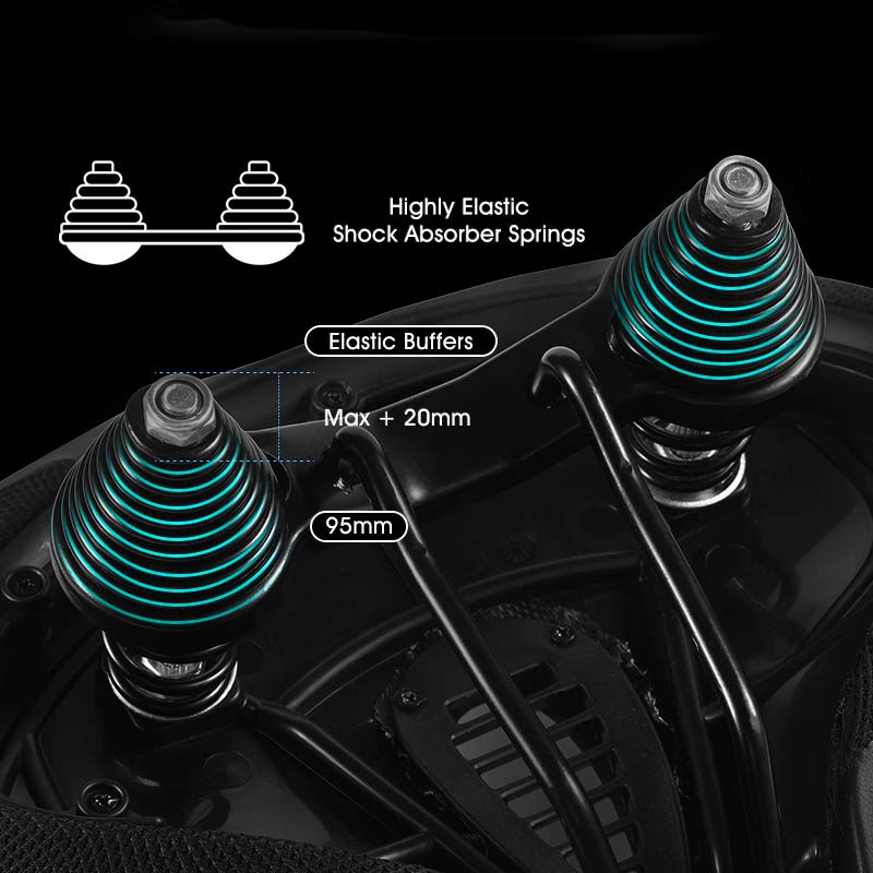 Wide Ergonomic Bicycle Saddle with Extra Padding for Optimal Comfort