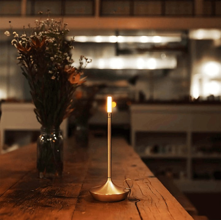 GlareEssence Moderne LED-Lampe | Dimmbares wiederaufladbares Licht für gemütliche und trendige Räume