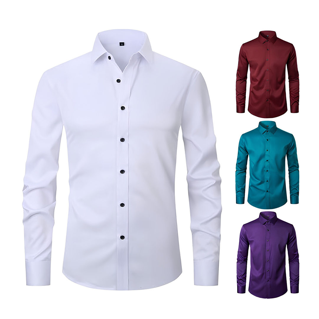 Men’s Casual Work Shirt with Classic Fit