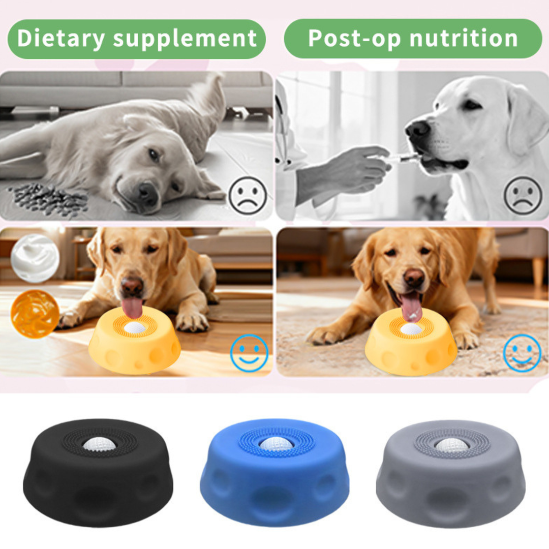 Interactive Dog Lick Bowl Slow Feeder with Non-Slip Spherical Design
