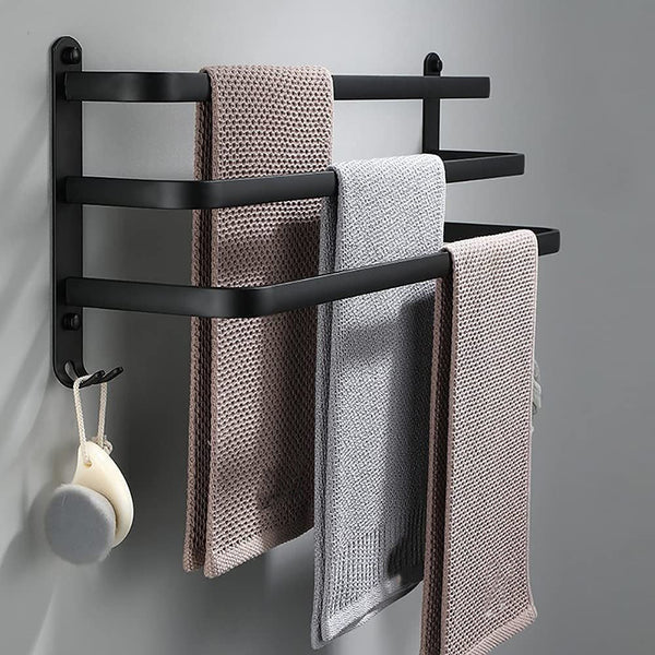 DrySpace Towel Rail with Hooks