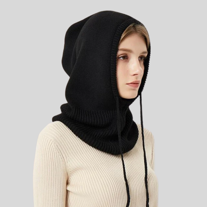 Knitted Winter Hooded Neck Warmer
