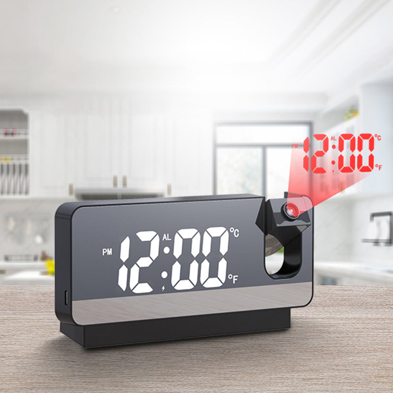 Modern Alarm Clock Projector | Multifunctional Alarm Clock with Projection