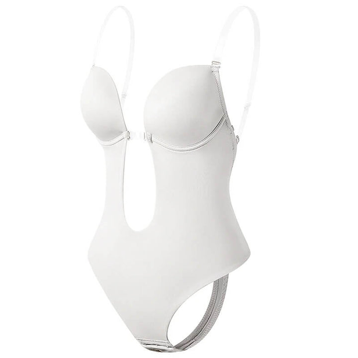 Deep V Backless Body Shaper for Seamless Elegance