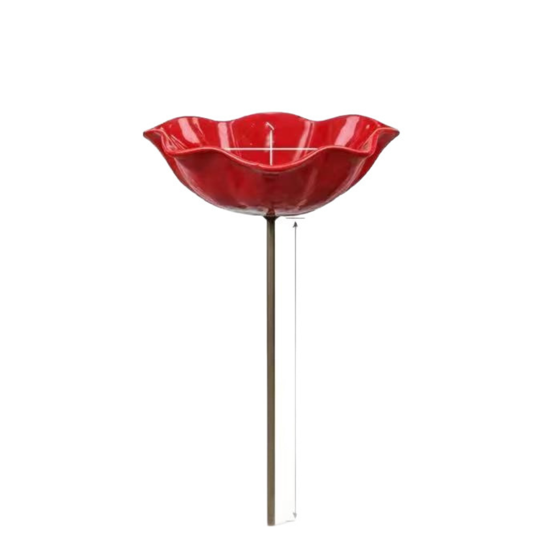 Handmade Metal Floral Garden Bird Feeder
