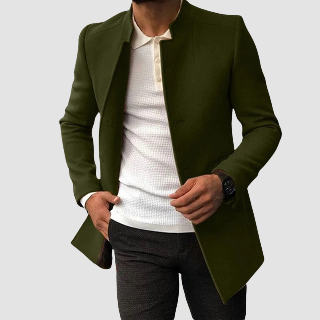 Classic Long Men's Coat Timeless Elegance for Every Season