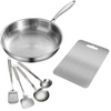 Titan-Kochgeschirr-Set – Topf, Küchenutensilien & Schneidebrett | Essentials für eine nachhaltige Küche