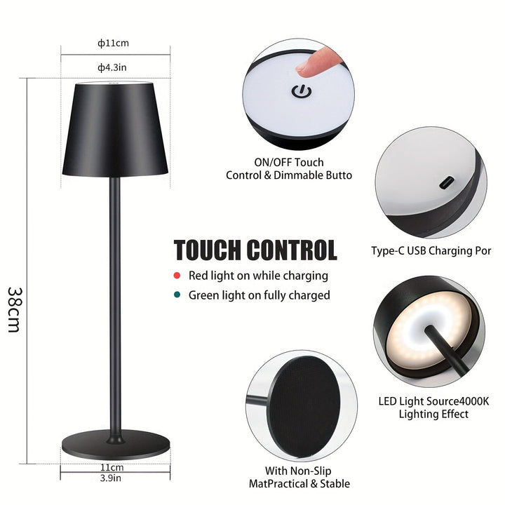 Elegant Wireless Table Lamp – Modern and Practical