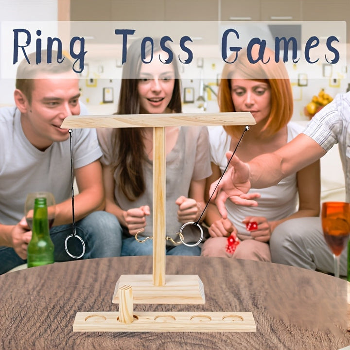 Wooden Ring Toss Game – Traditional and Engaging
