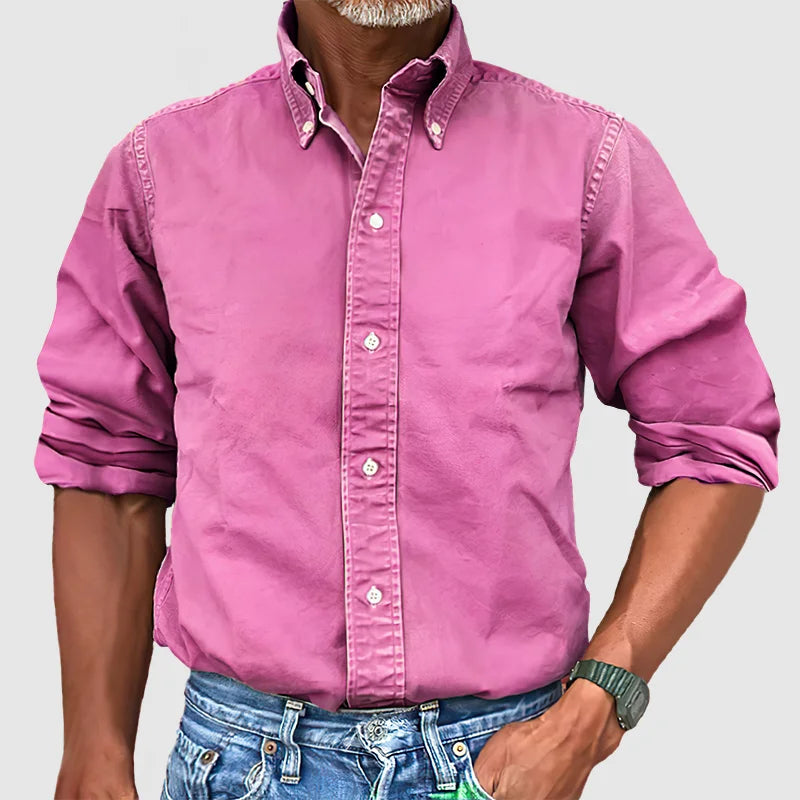 Timeless Classic Men’s Long-Sleeved Shirt – Comfort and Versatility