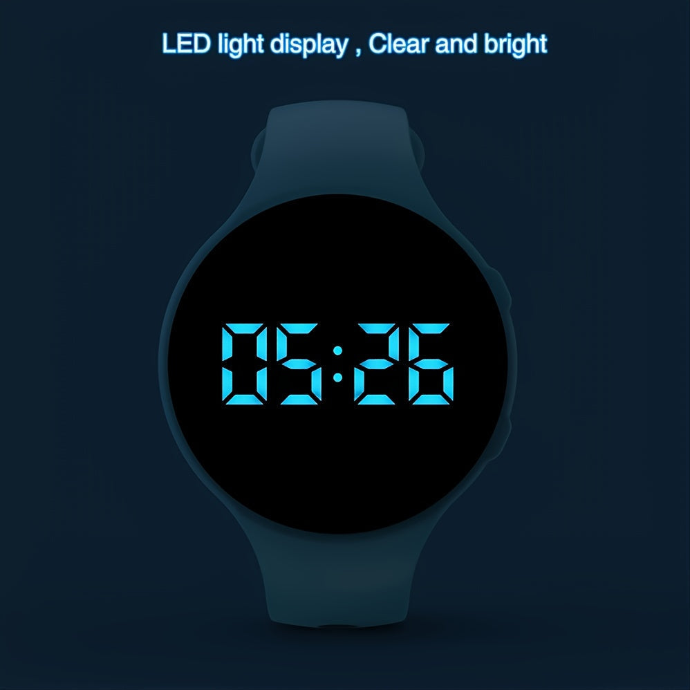 Digital LED Watch with Step Counter and Vibrating Alarm – Fitness Tracker for Children
